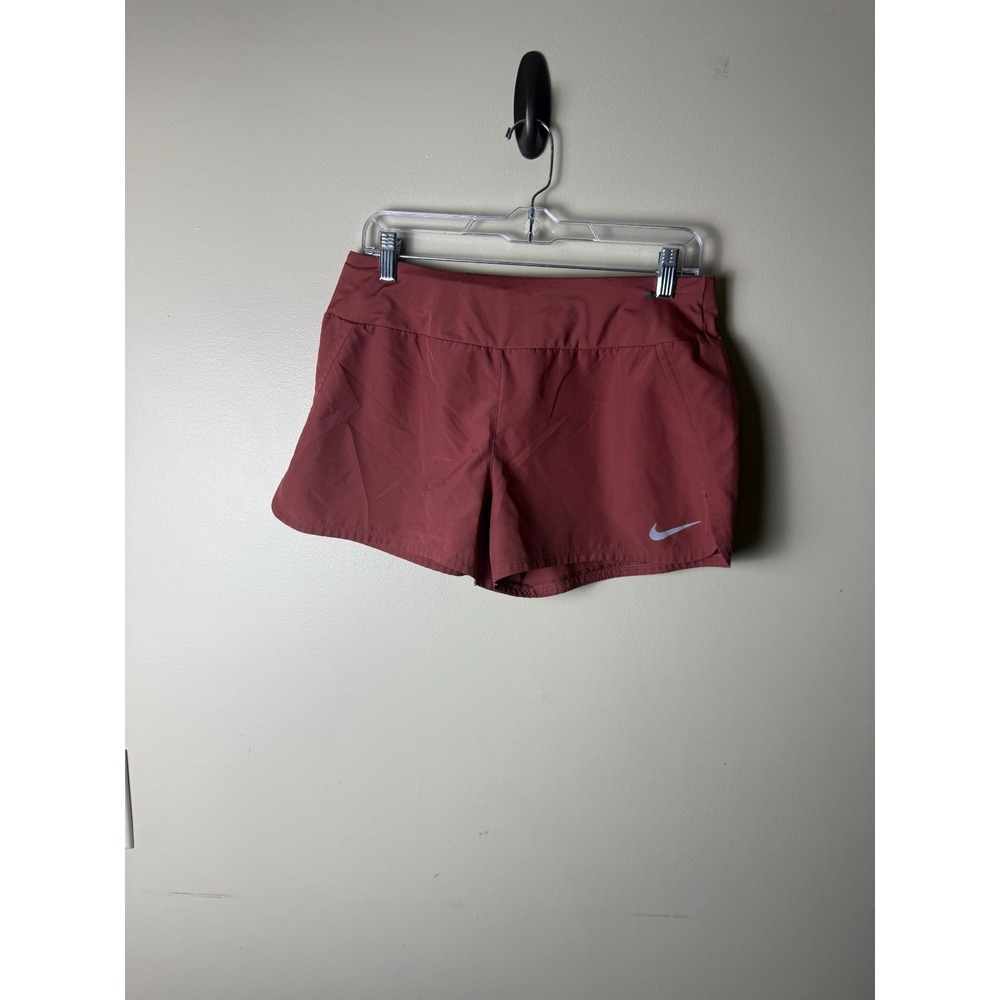 Nike Athletic Shorts Dri-FIT‎ Polyester Drawstring Activewear Womens L/XL Red